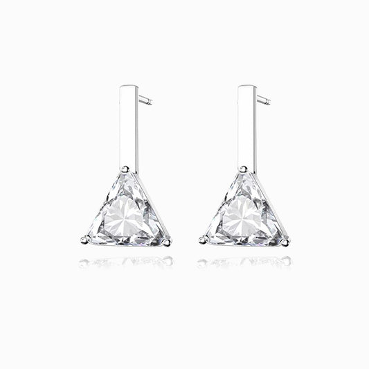 The Venice | Trilliant Bar Diamond Earrings