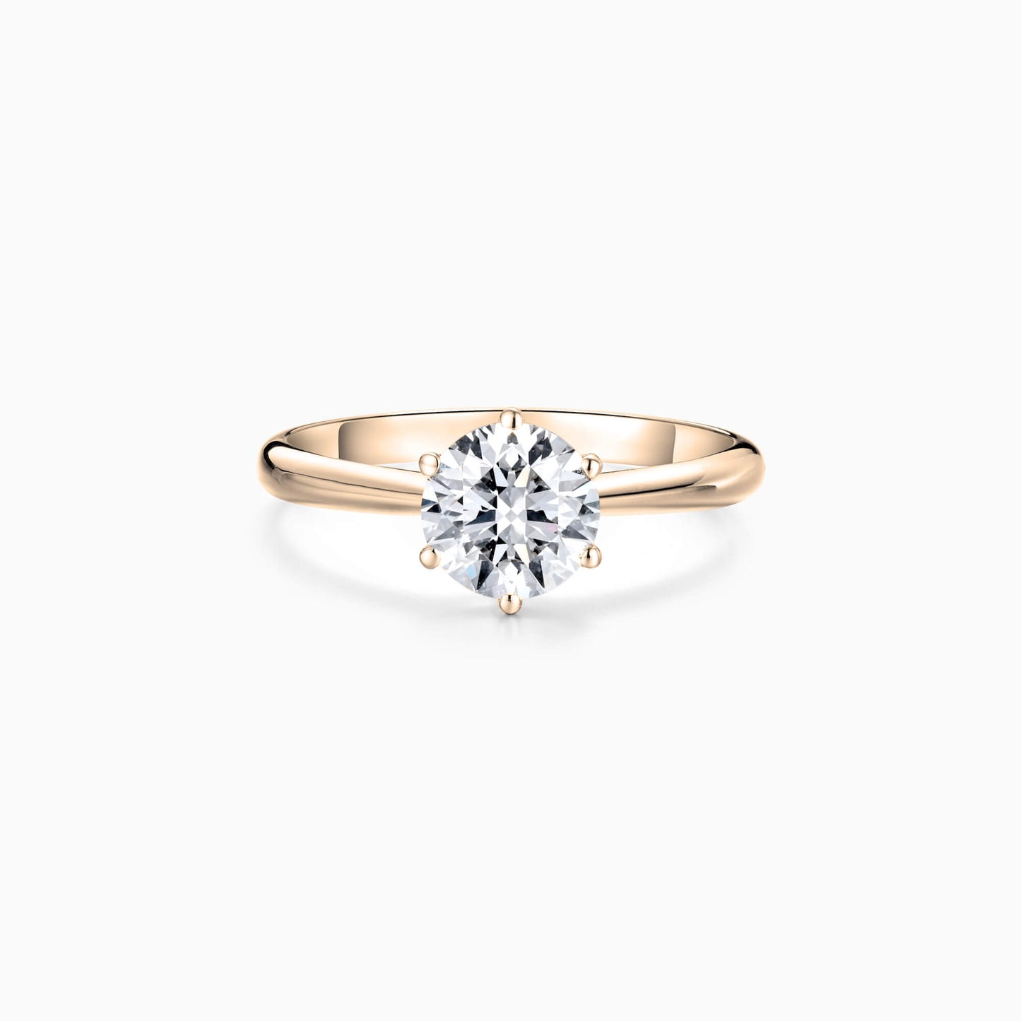 The Solitaire | Classic Round Ring