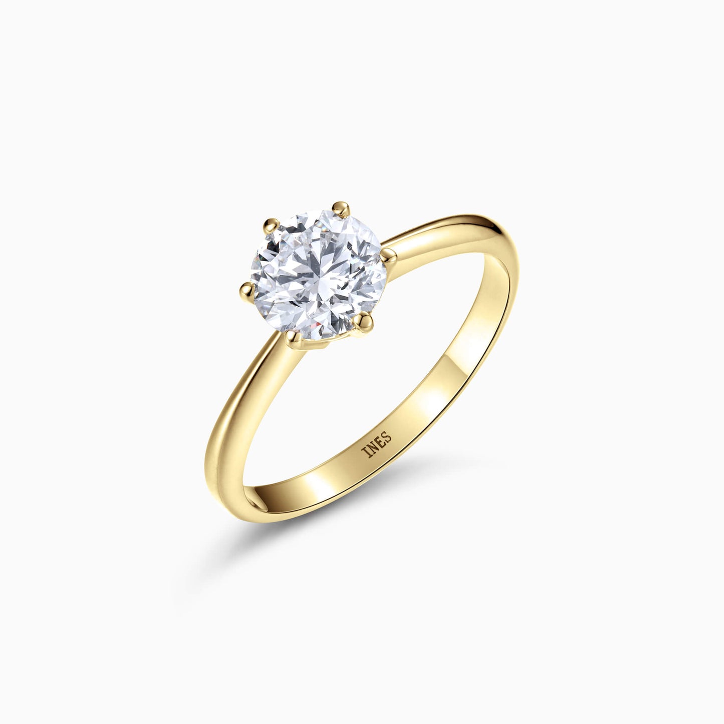 The Solitaire | Classic Round Ring